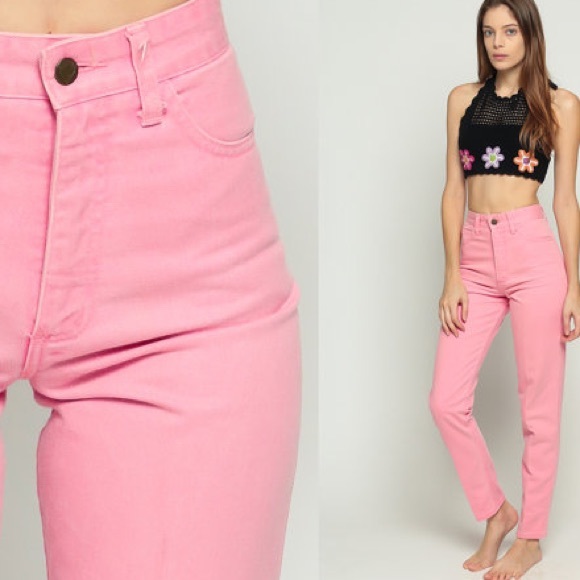 Topshop Denim - ❤️💝TOPSHOP • Bubblegum pink raw hem mom jeans